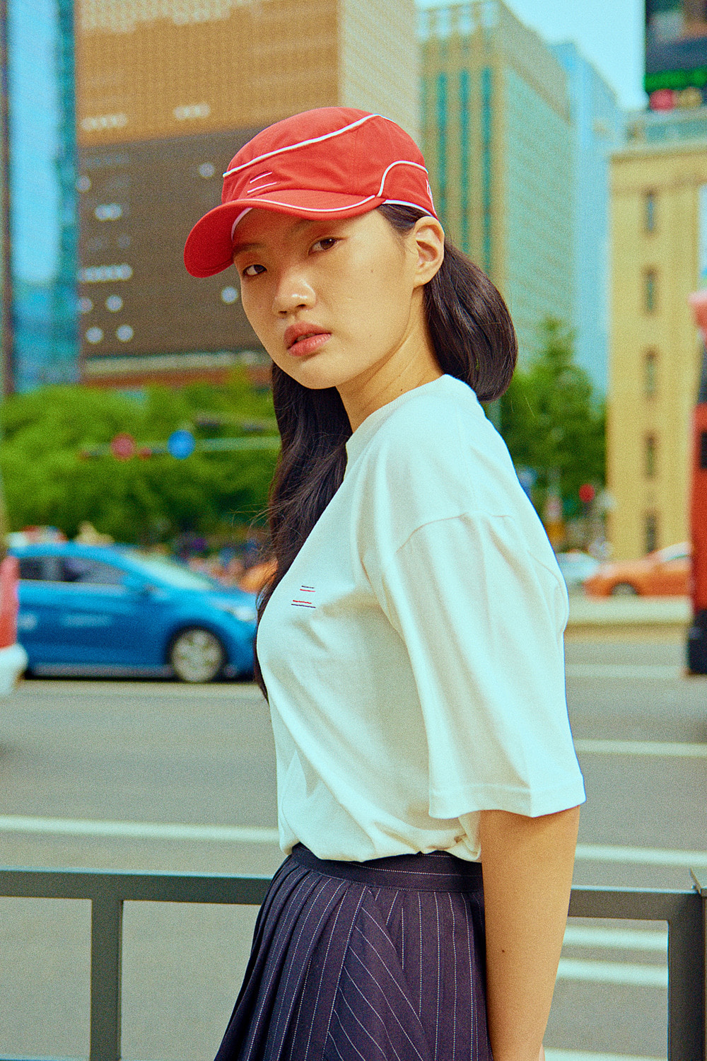 SWBD X BIG ISSUE LINE BALL CAP (RED)